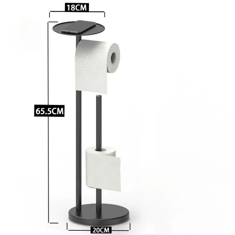 

Black Gold White Toilet Paper Holder with Phone Tray Bathroom Accessories Tissue Holder