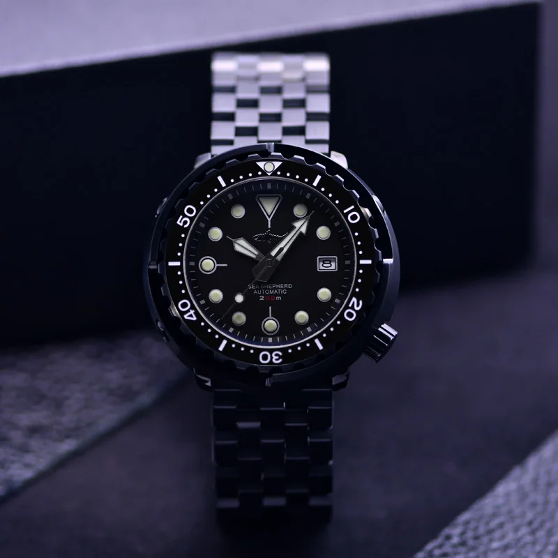 

Механические часы Heimdallr Tuna Steel для дайвинга, черный циферблат, 47 мм, светящийся в темноте C3, сапфировое стекло, водонепроницаемость 200 м