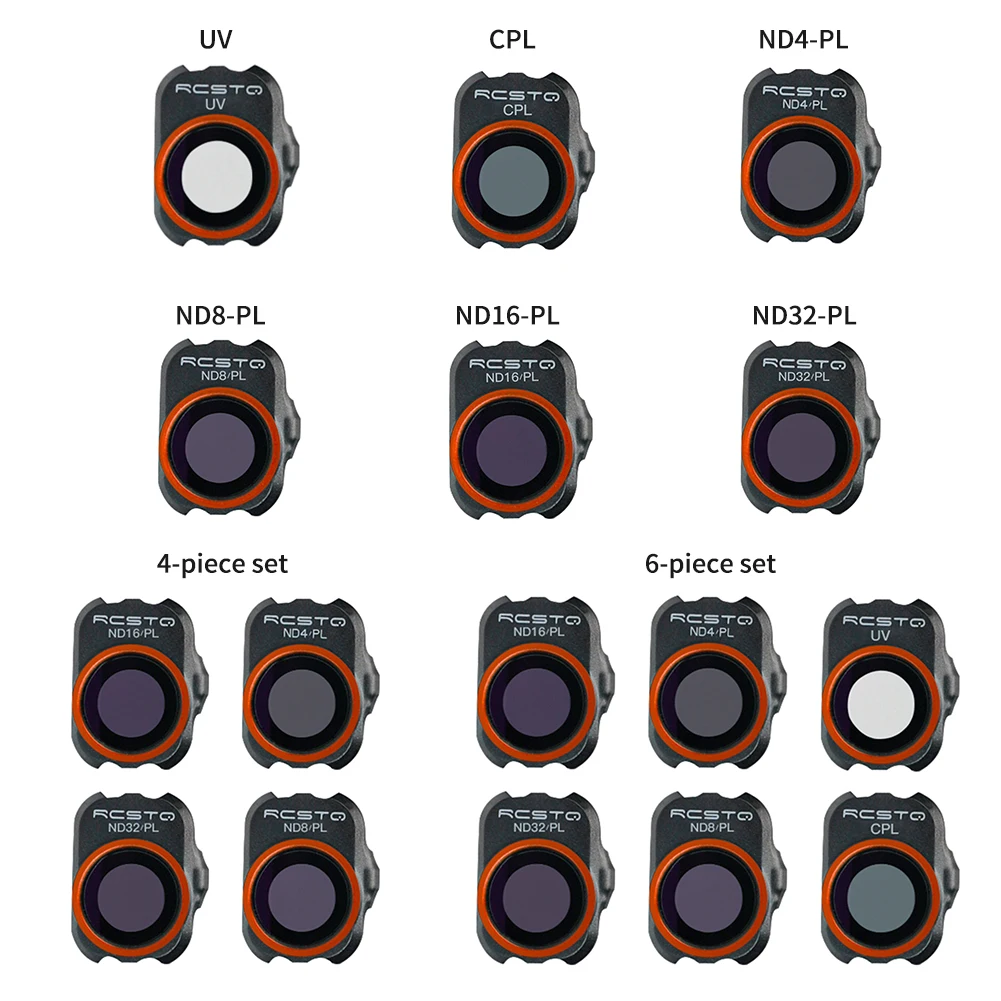 New DJI Mini 2 Camera Lens Filter for DJI Mavic MINI 1/2/SE Drone Filter Set UV/CPL/4ND PL/8 ND PL/16ND PL/32 ND PL Accessories