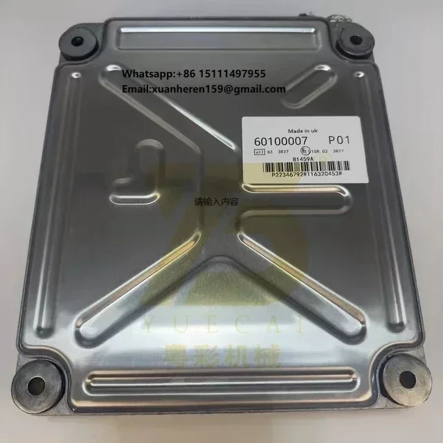 YUE CAI 60100007 Engine Controller EC140E EC220 EC300 Control Unit for VOE60100007 Truck Ecu With Programmed Excavator 60100008