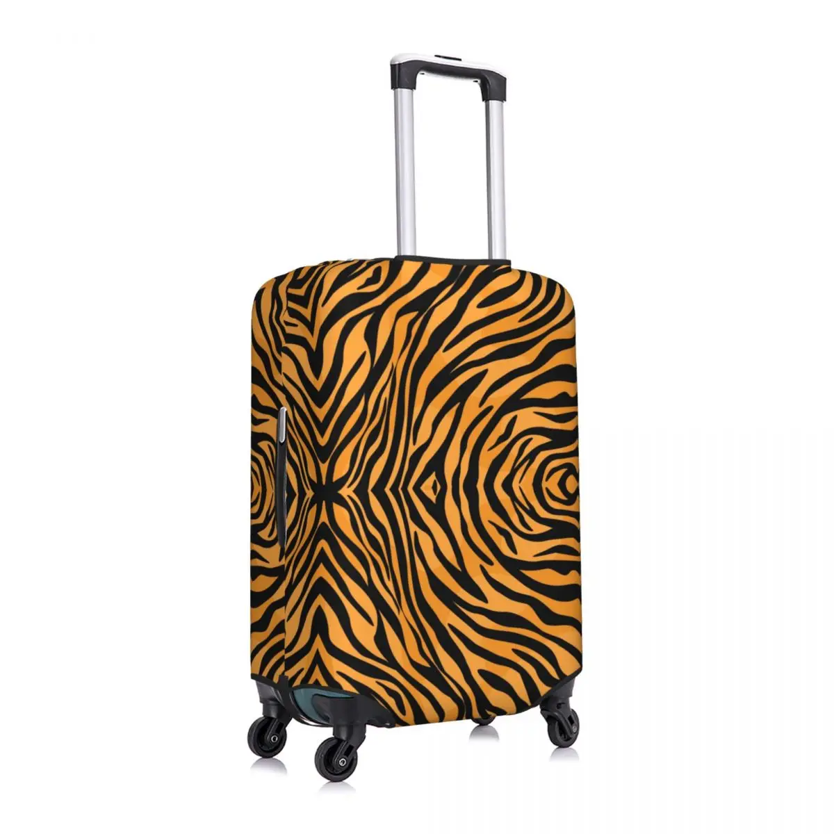 Juste de bagage à motif de peau de tigre personnalisée, housses de protection de valise Bergame, animal drôle, trempé, 18 "-32"