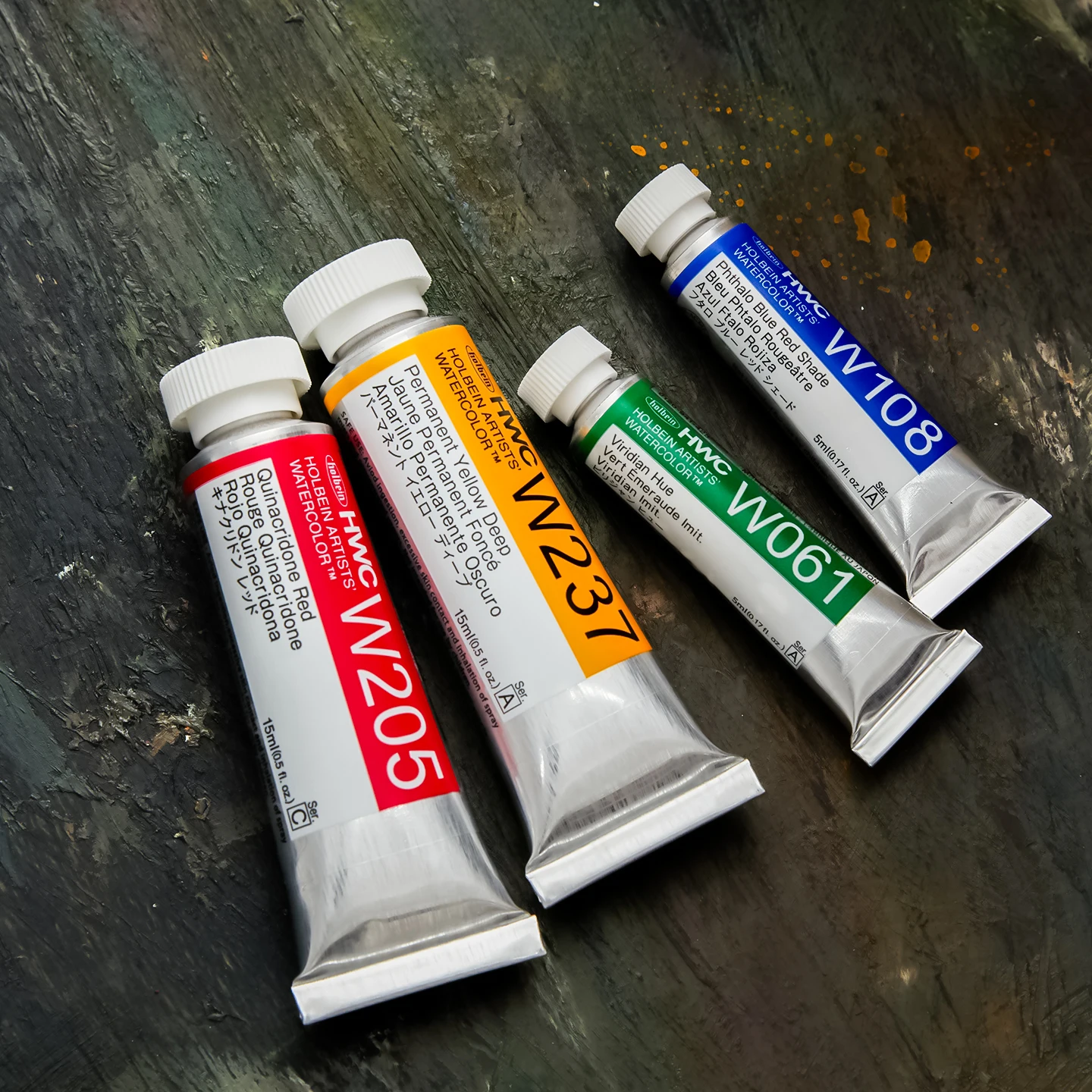 HOLBEIN HWC Watercolor Paint 15ml Single Tube 132 Colors A Series Transparent Watercolor for Artist Painting and Color Refilling