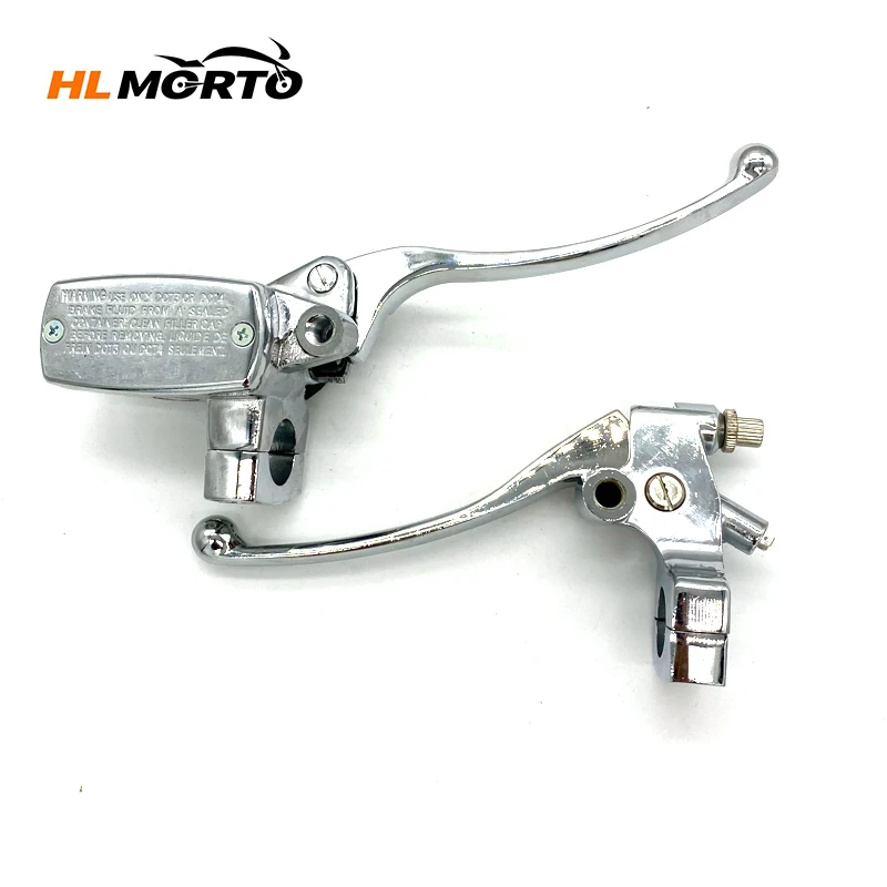 1 Pair 25mm Universal Motorcycle Brake Clutch Master Cylinder Reservoir levers For Honda SHADOW STEED 600 400VT 600VT 750 M10