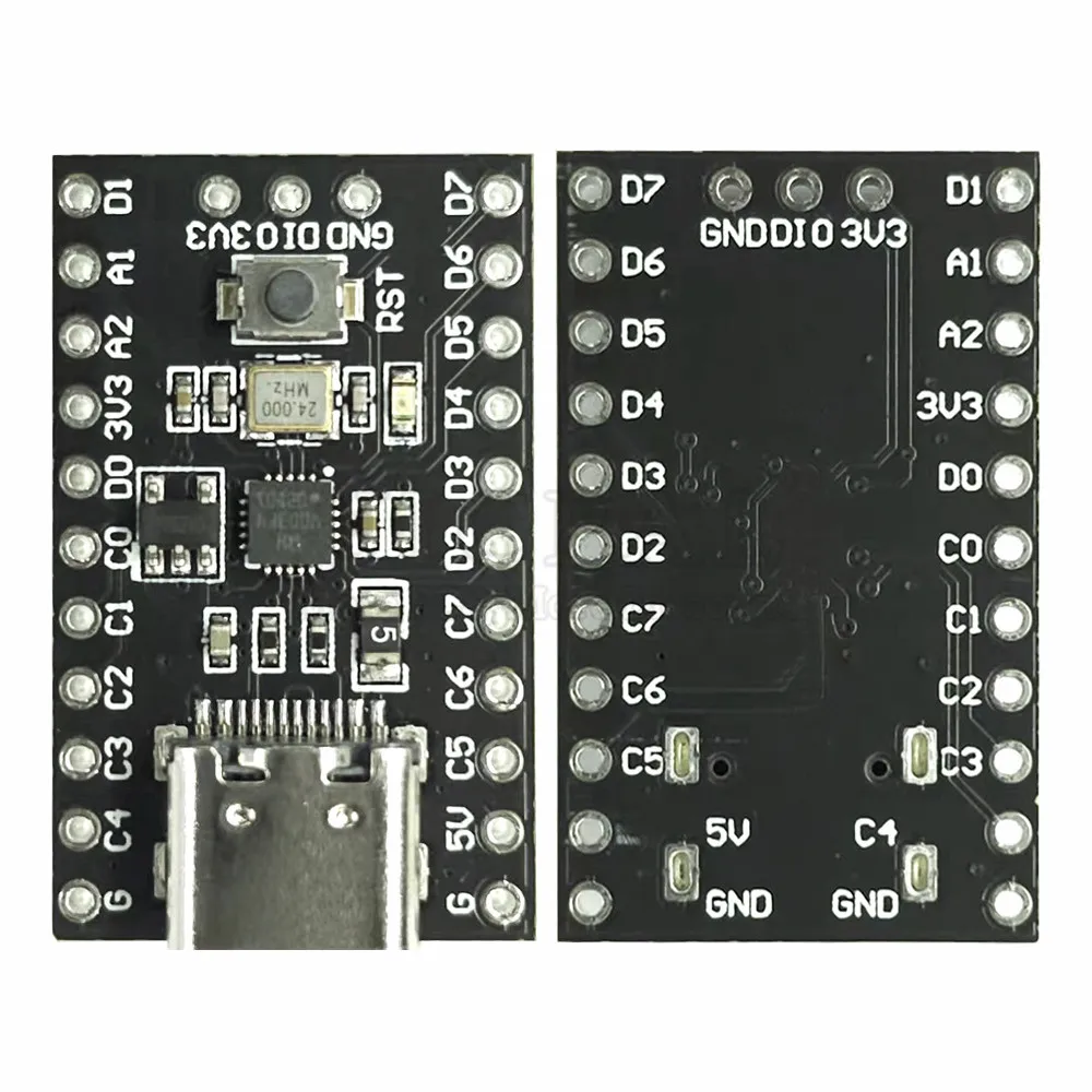 CH32V003 Development Minimum System Board for Nano RISC-V CH32V003F4U6 Chip TYPE-C USB 22Pin