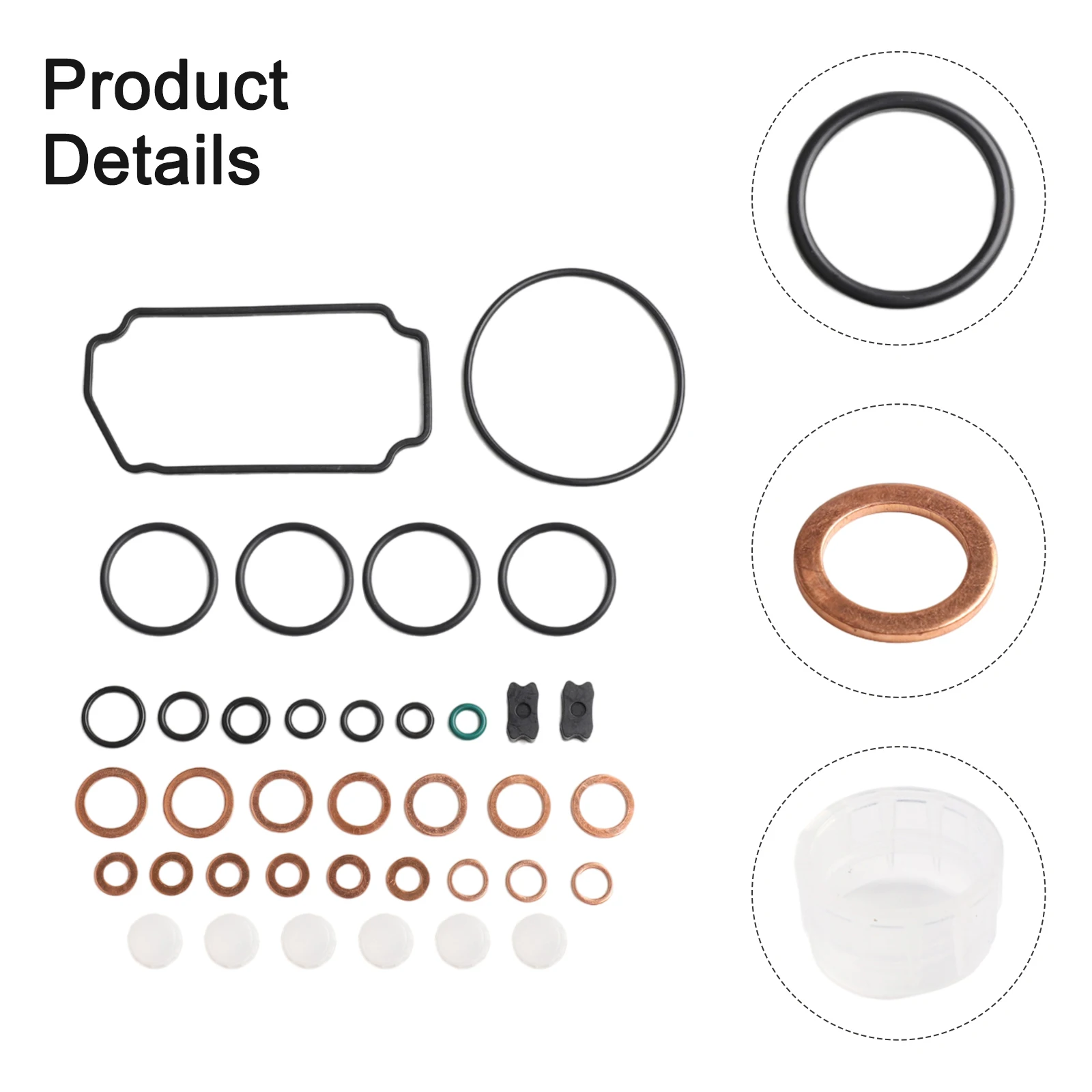 Fuel Injection Pump Repair Kit for Isuzu 4JA1 4JB1 4FG1 4D56 TD27 Engines and Skid Steer Loaders and DH55 DX60 Excavators