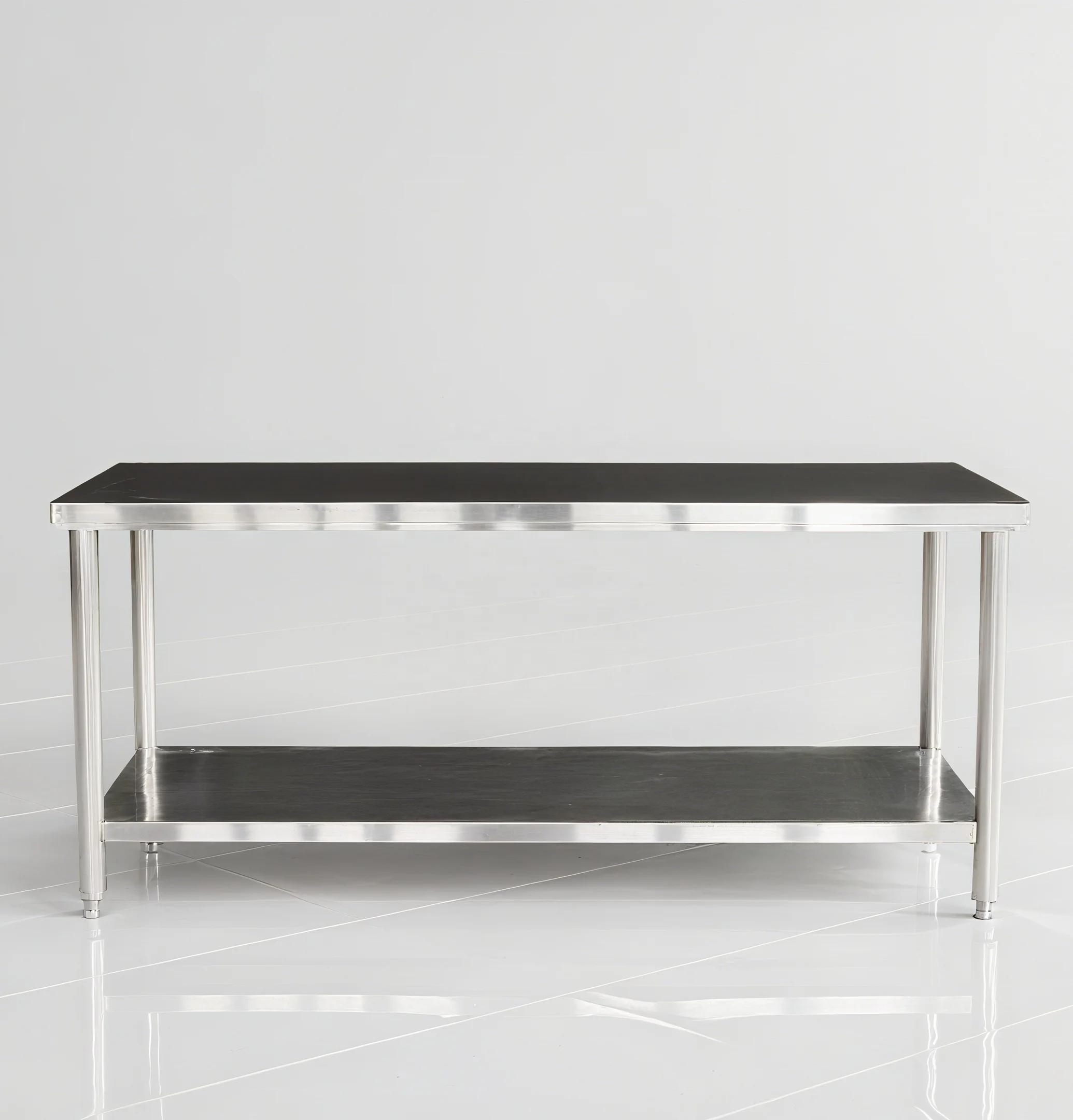 Double-tier Stainless Steel Worktable For Restaurant Kitchen Equipment At Factory Price Hotel & Restaurant Supplies