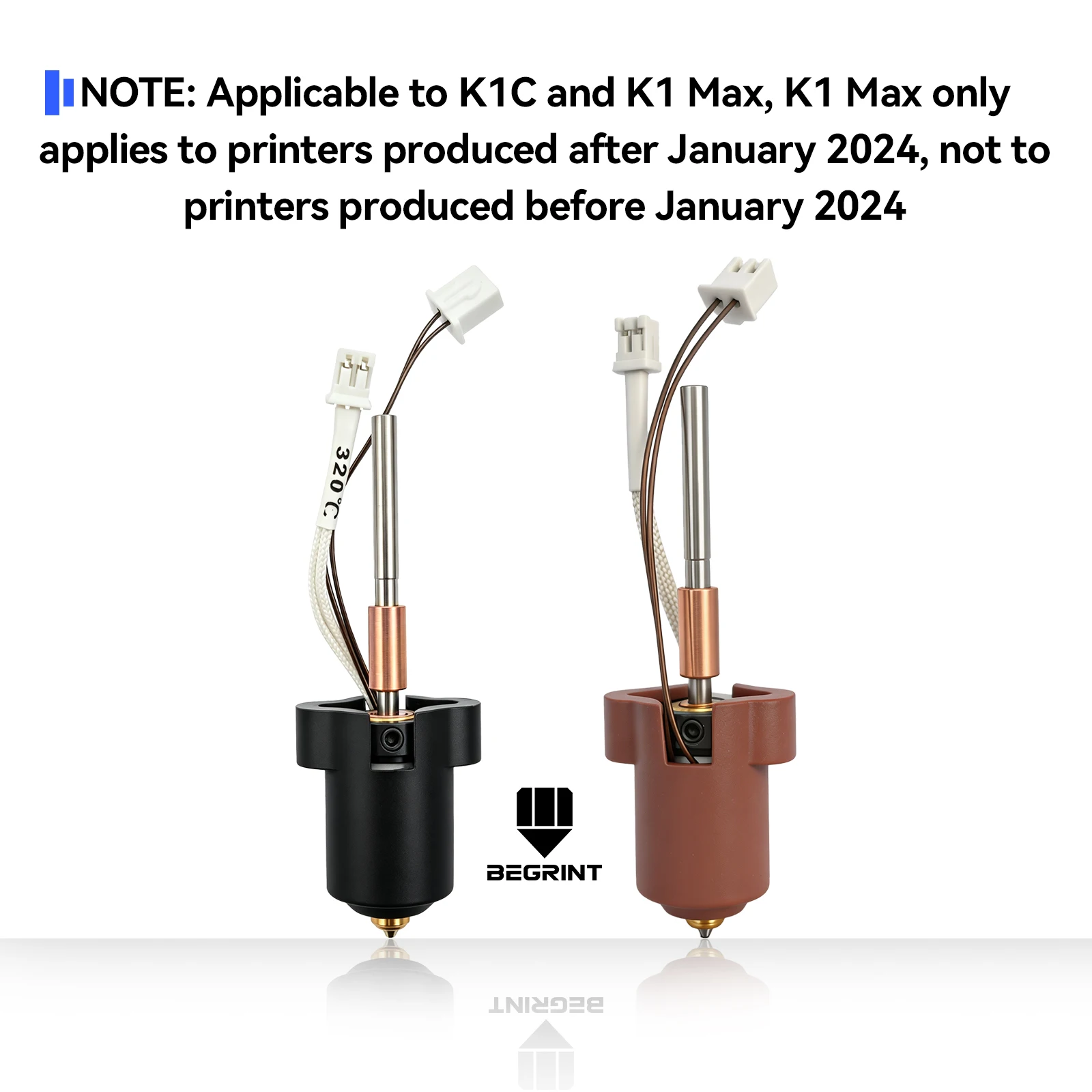 For Creality K1C K1 MAX Hotend With Ceramic Heating Block, Quick Swap Nozzle 0.2-0.8 Replacement Parts For Creality K1 SEN Parts