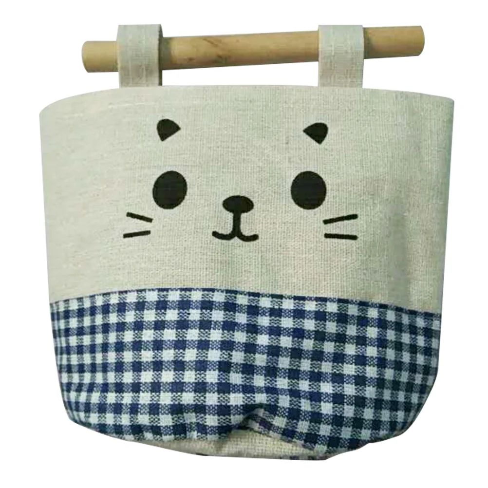 Storage Bag Organizer Bags Bath Holder Laundry Hamper Wall-mounted Hanging Basket