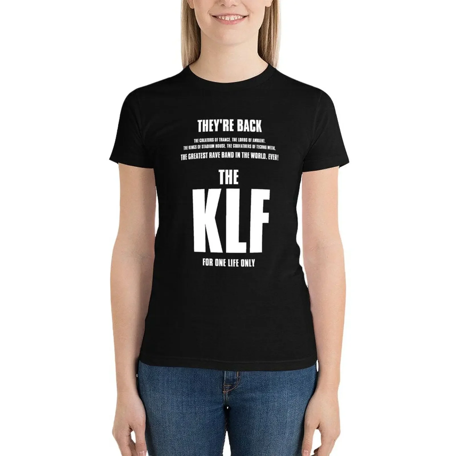 

THE KLF ARE BACK T-Shirt Female clothing summer top cute tops Womens graphic t shirts