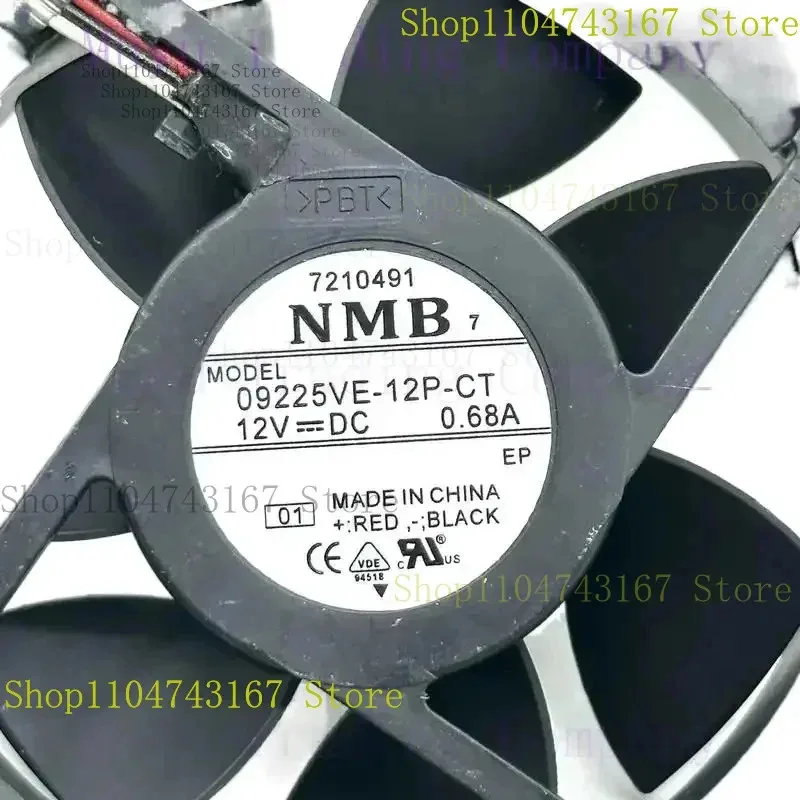 NEW FOR NMB-MAT 09225VE-12P-CT DC 12V 0.68A 3-Wire 90X90X25mm Server Cooling Fan