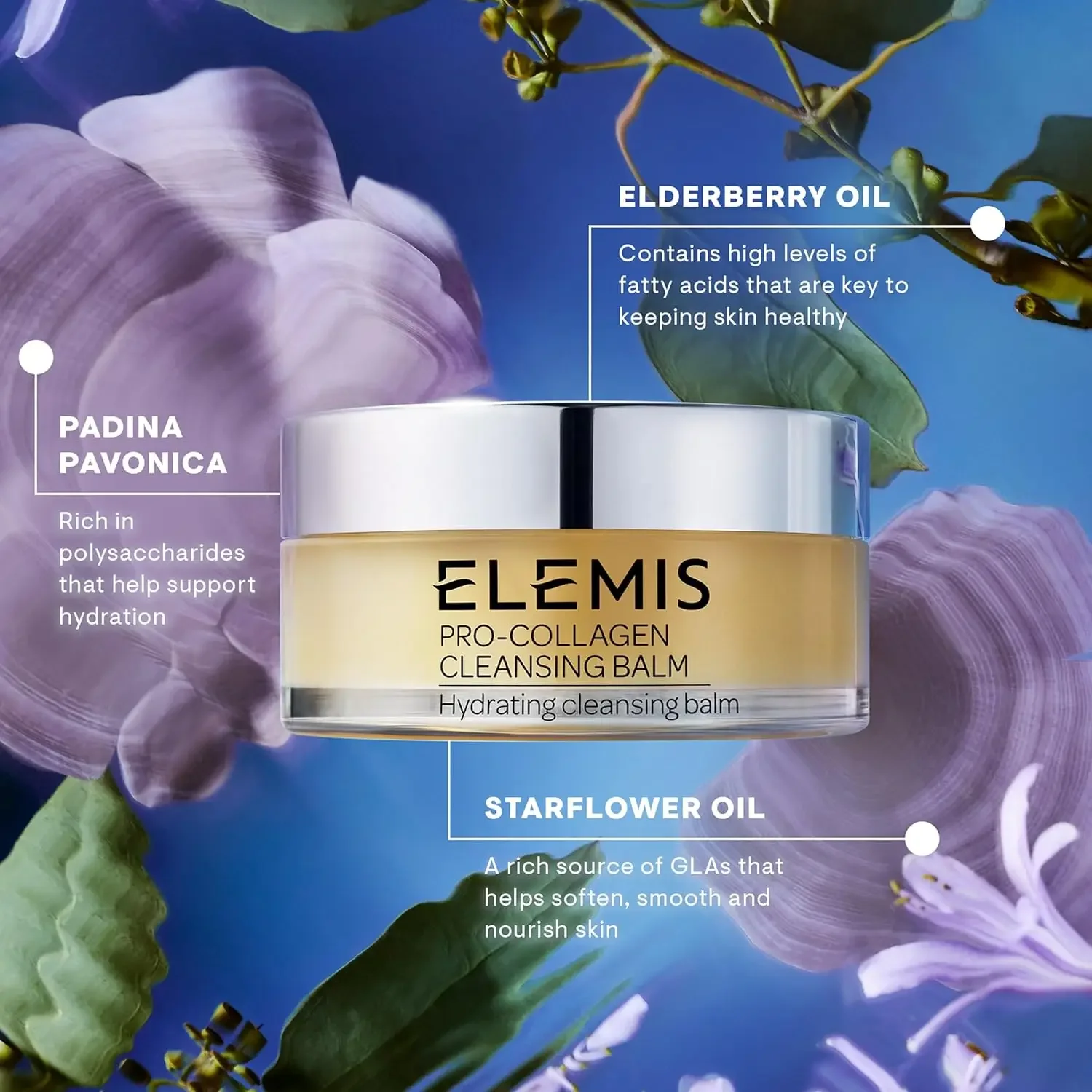 ELEMIS Pro Collagen Cleansing Balm Demakijaż Nawilżający Olejek do Oczyszczania Twarzy Głębokie Oczyszczanie Koreańska Pielęgnacja Skóry