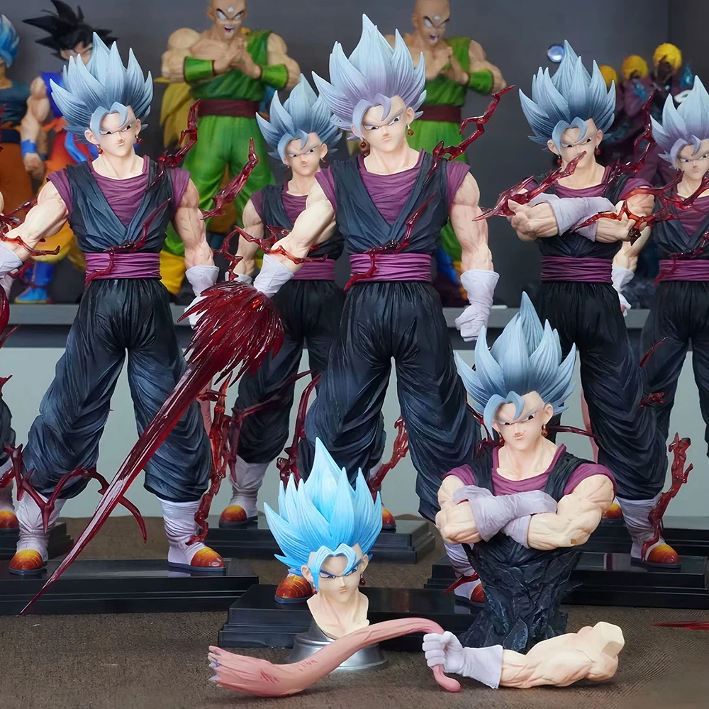 

32 см Dragon Ball HB Vegetto Фигурка Аниме Super Saiyan Vegetto Gk Замена оружия Фигурки Коллекционная статуя Модель Подарки Игрушки