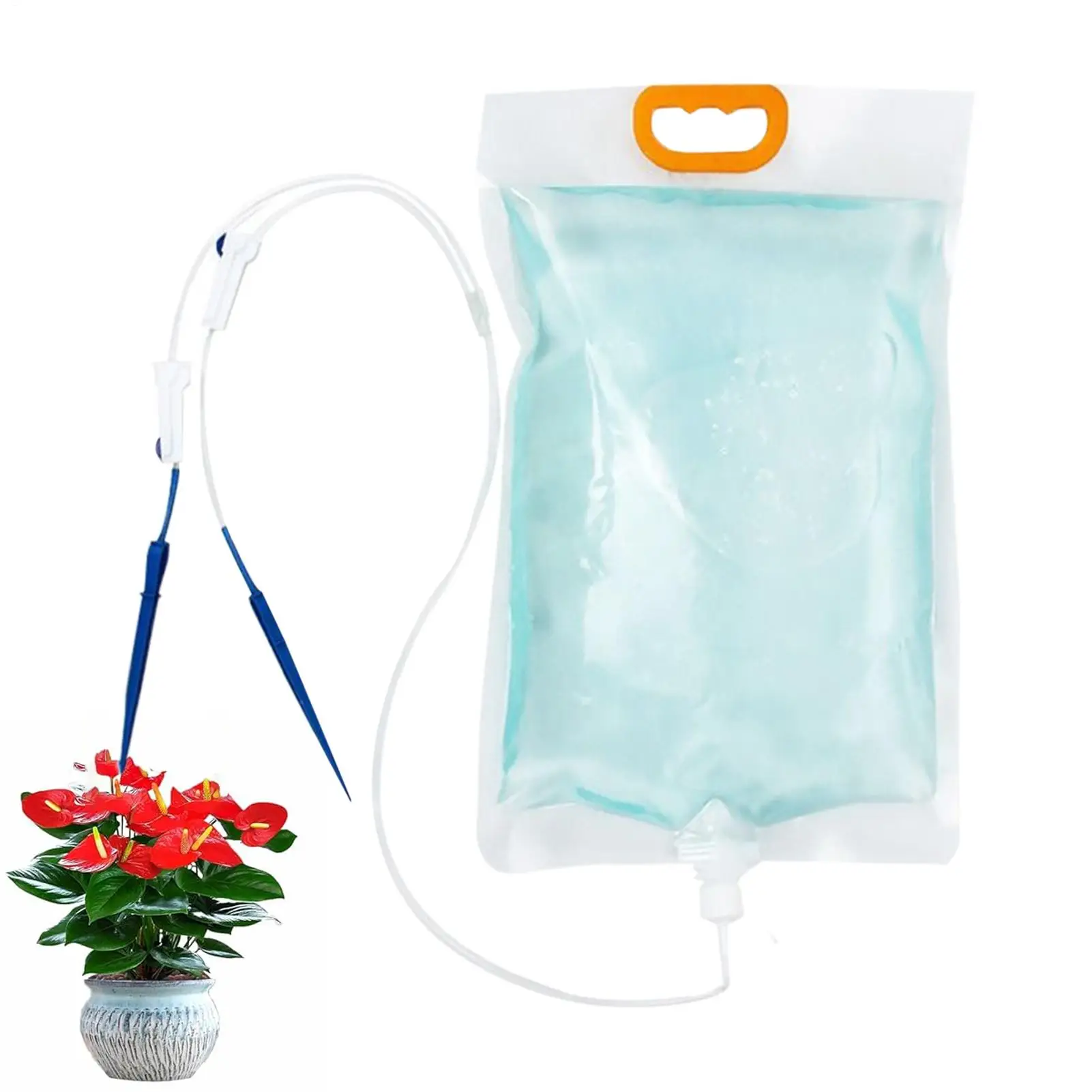 3.5L Plant IV ถุงน้ําระบบรดน้ําพืชอุปกรณ์ Automatic Plant Waterer Self Watering IV หยดพร้อม Alow ปรับได้