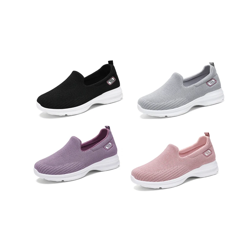 

Women’s Shoes Breathable Walking Sneakers Ladies Breathable Slip Flats Top Sport Tennis Shoes Casual Sneaker Women's Sneaker