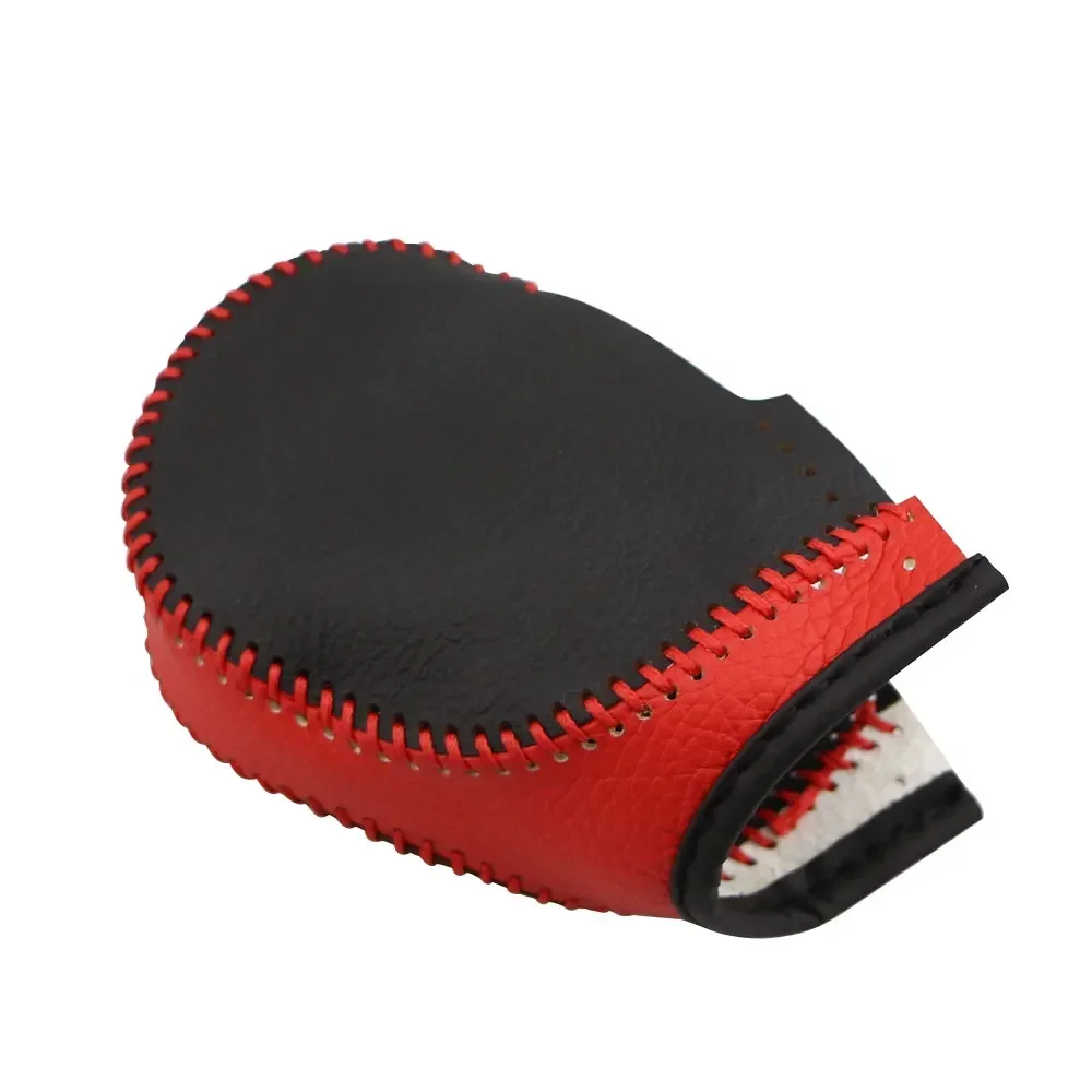 Leather AT Gear Shift Knob Cover for Renault Koleos Megane Captur Clio Scenic Kadjar Fluence for Samsung QM5 QM6