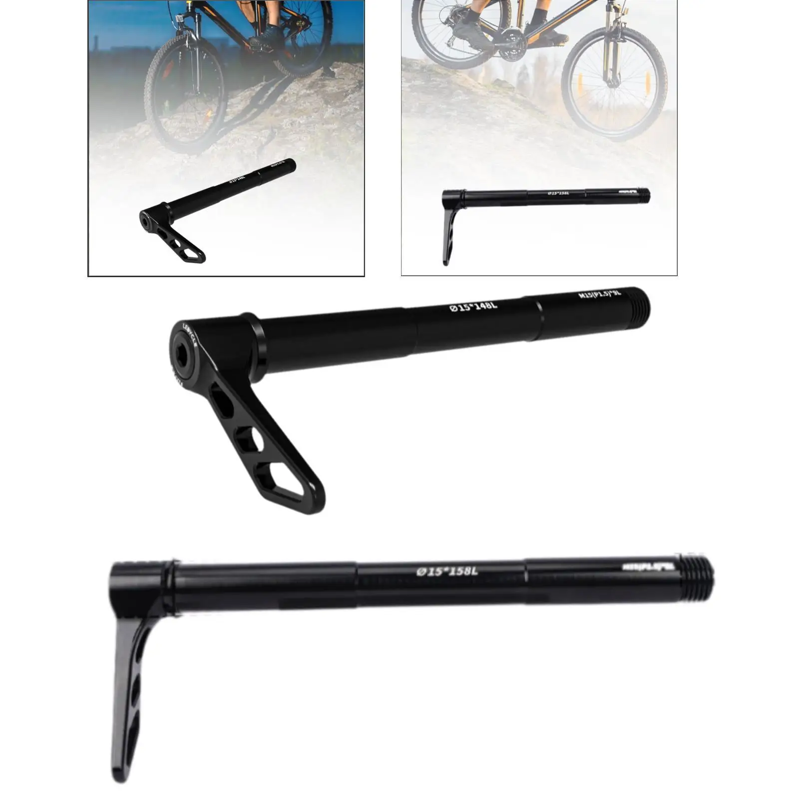 محور سريع التحرير محمول خلفي من خلال محول المحور ملحقات الدراجة المحاور الأمامية والخلفية العملية لقطع غيار دراجات الطريق #1