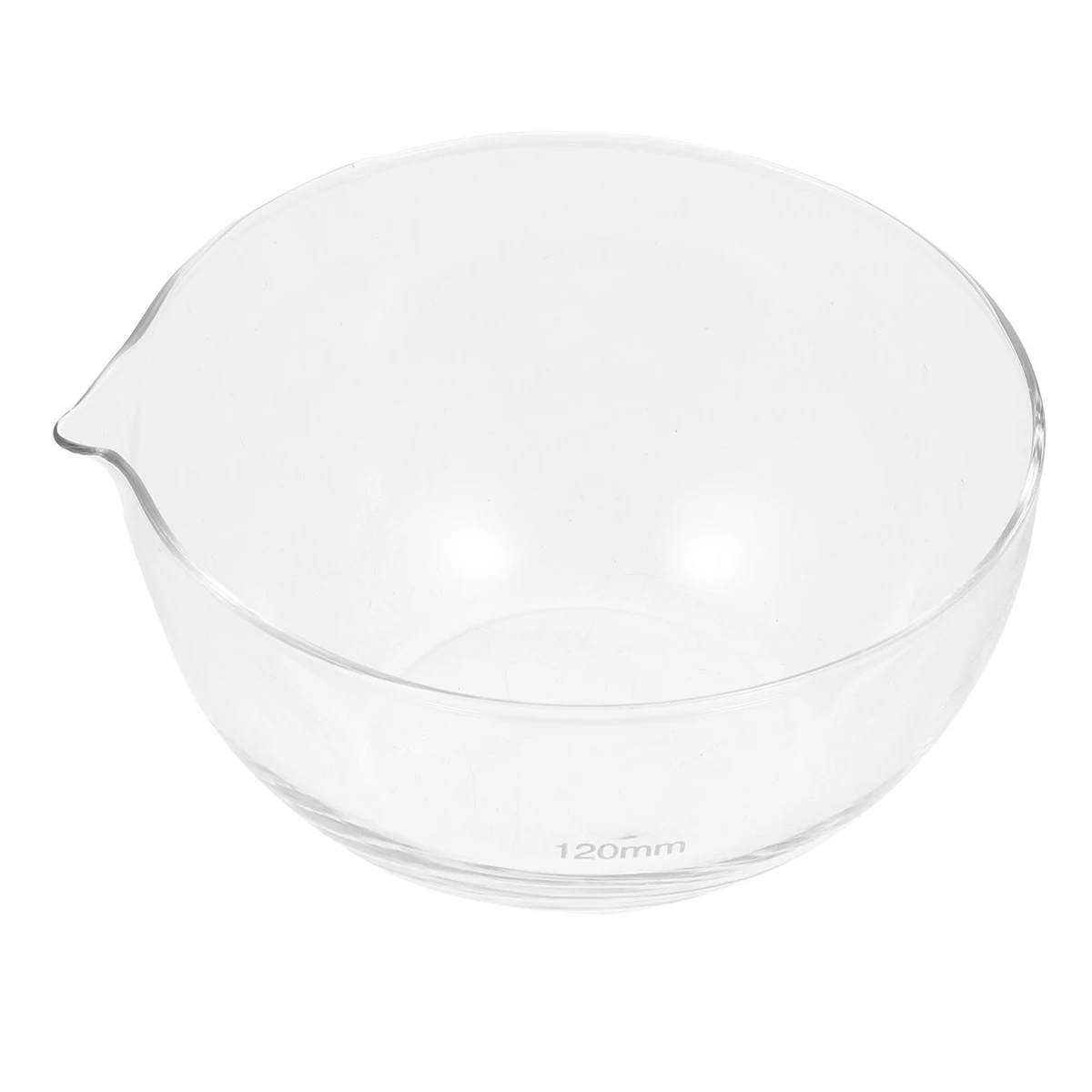 

Glass Evaporation Dish Evaporating Basin Mixing Bowl with Spout Container Basins