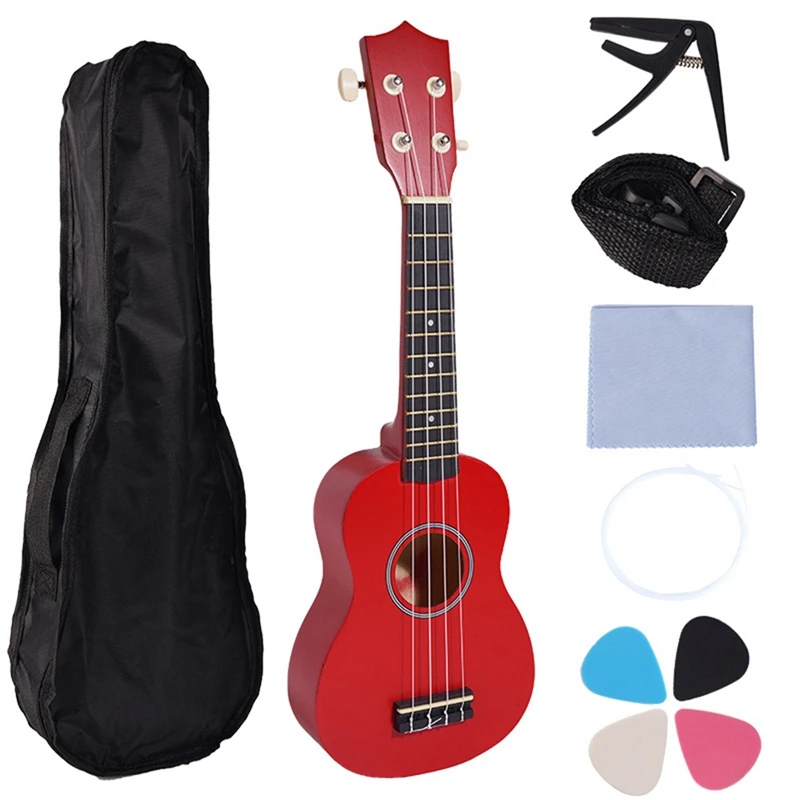 

21-Inch Mini Ukulele, Entry-Level For Beginners, Four-String Small Guitar, Children's Musical Instrument