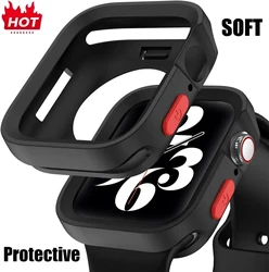 Candy Soft Silicone Case for Apple Watch 9 8 7 6 SE 5 Protective Cover iWatch Ultra 49mm Series 45mm 41mm 42mm 38mm 44mm Bumper