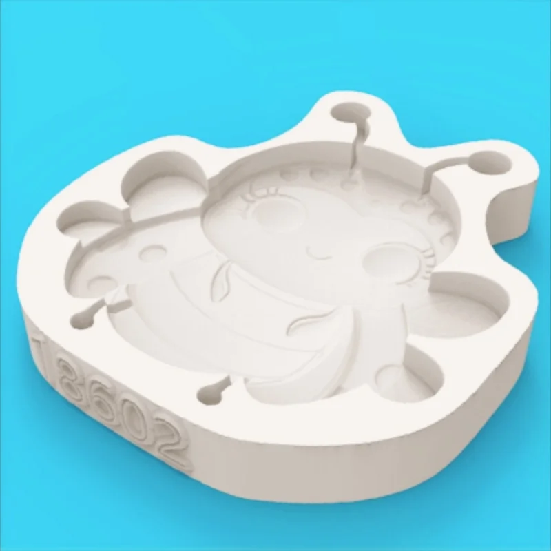 Cute Winged Big-Eyed Ladybug Silicone Mold for Baking Desserts and Chocolate Decorations view 5