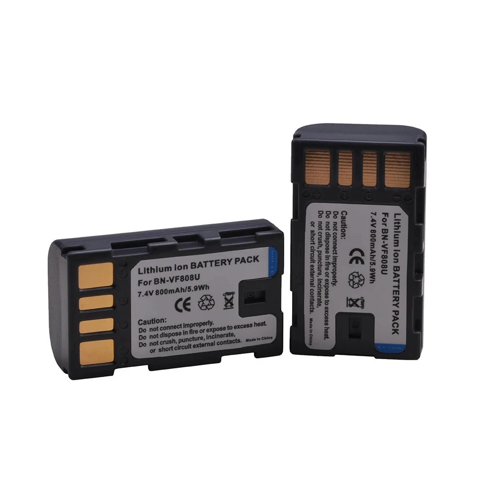 PowerTrust BN-VF808U Bateria VF808 Battery+Charger for JVC GZ-MG575 GZ-MG555 GR-D740 GR-D745 GR-D750 GZ-MG130 GZ-MG135 GZ-MG255