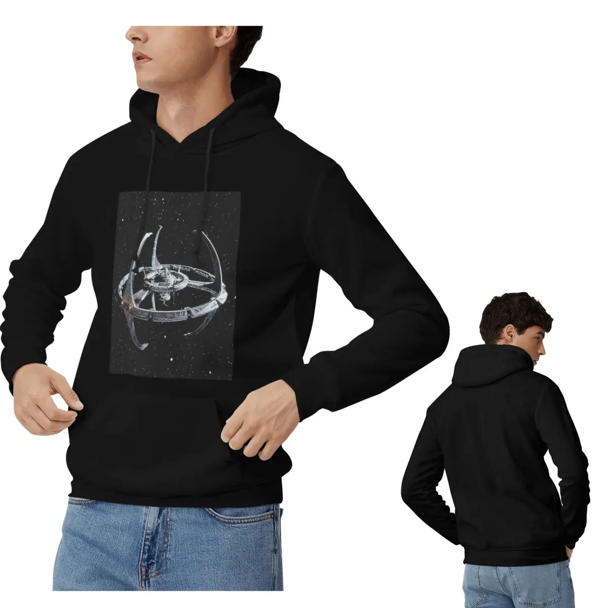 Stars Treks Deep Space Nine Logo Hoodies Men Women Casual Pullover Sweatshirt Fashion Long Sleeve Hooded Autumn Winter