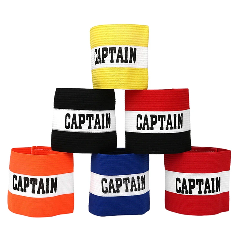 Classic Captain's Armband For Soccer Training Adults & Youths Elastic Arm Band Captain Armbands Team Sports