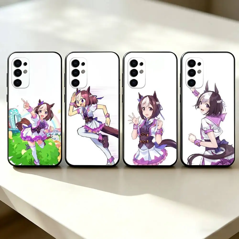 Pretty Derby Cute S-Special Week Phone Case For Samsung S25,S24,S21,S22,S23,S30,Ultra,S20,Plus,Fe,Soft Silicone Black Cover