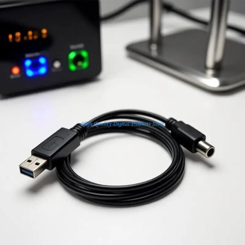 U2JE USB-A Male Splitter Cable with 2 Female Output Ends for DC5521 5525 35135 Port