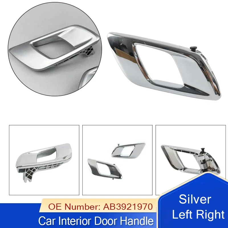 

1Pair Interior Door Handle Chrome Matte For Ford Ranger 2012-2019 Everest 2015-2019 Mazda BT50 C051 AB3921970AB AB3921971AB
