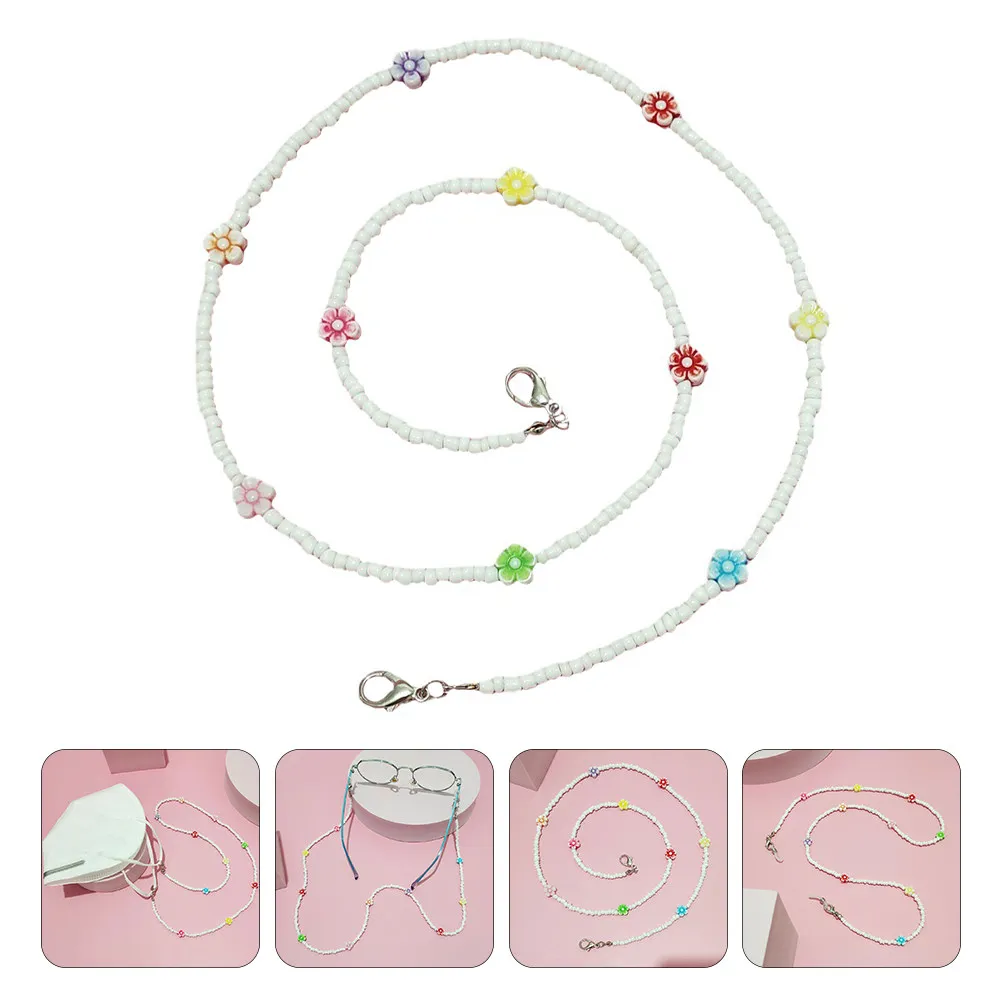 

Bohemian Beaded Mask Chain Lanyard Multi Purpose Glasses Strap Face Mask Holder Sunglasses Chain Keeper Necklace