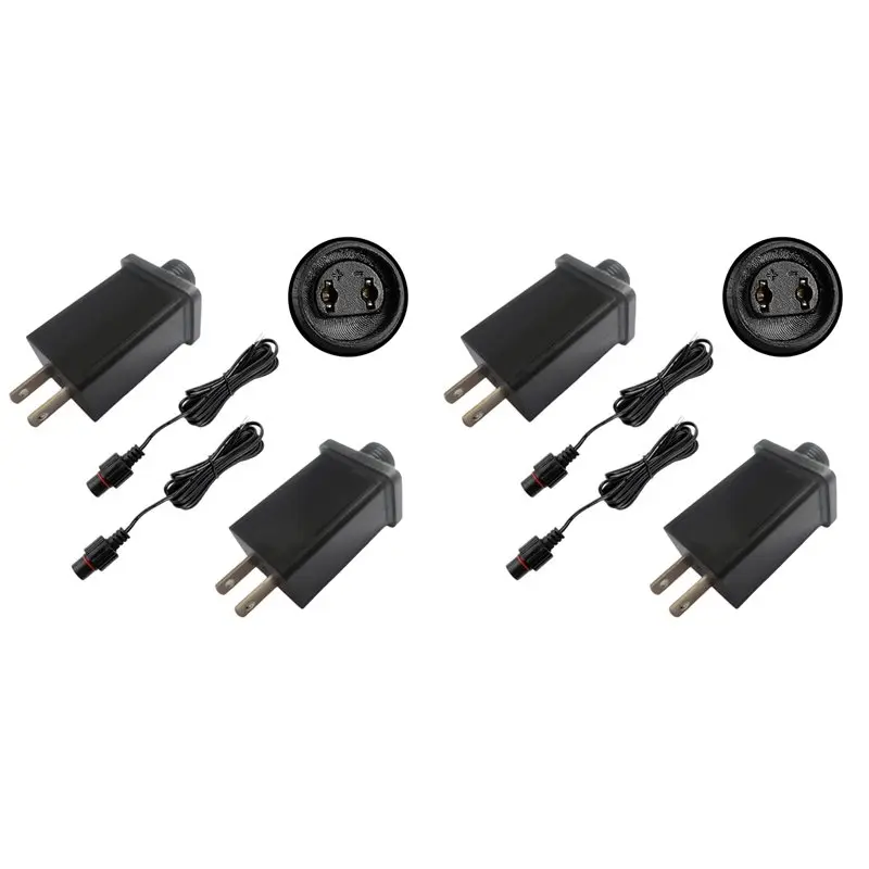 

AB47-4PCS Сменный адаптер для надувных изделий 12В 1А, блок питания класса 2 с удлинителем 9,84 фута, вилка стандарта США