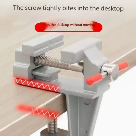 35MM Aluminium Alloy Table Bench Clamp Vise Multi-functional Bench Vise Table Screw Vise for DIY Craft Mold Fixed Repair Tool