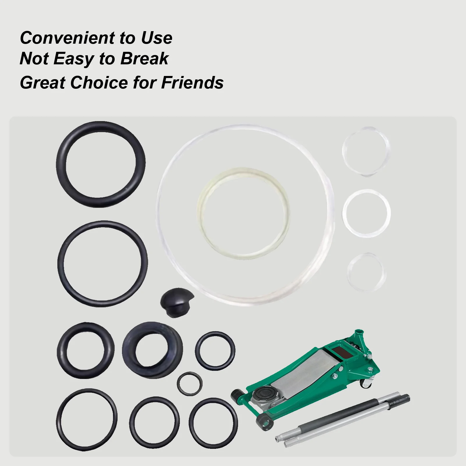 

Комплект уплотнений для напольного домкрата, уплотнительное кольцо, аксессуары для горизонтального домкрата, полный набор, профессиональный инструмент для ремонта автомобиля, маленькие гаджеты для профессионалов