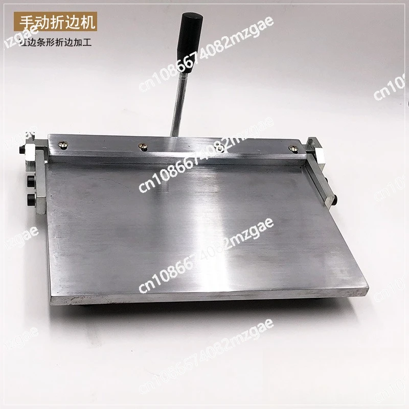 Manual stainless steel folding machine, handbag wallet creasing machine, leather gluing folding machine