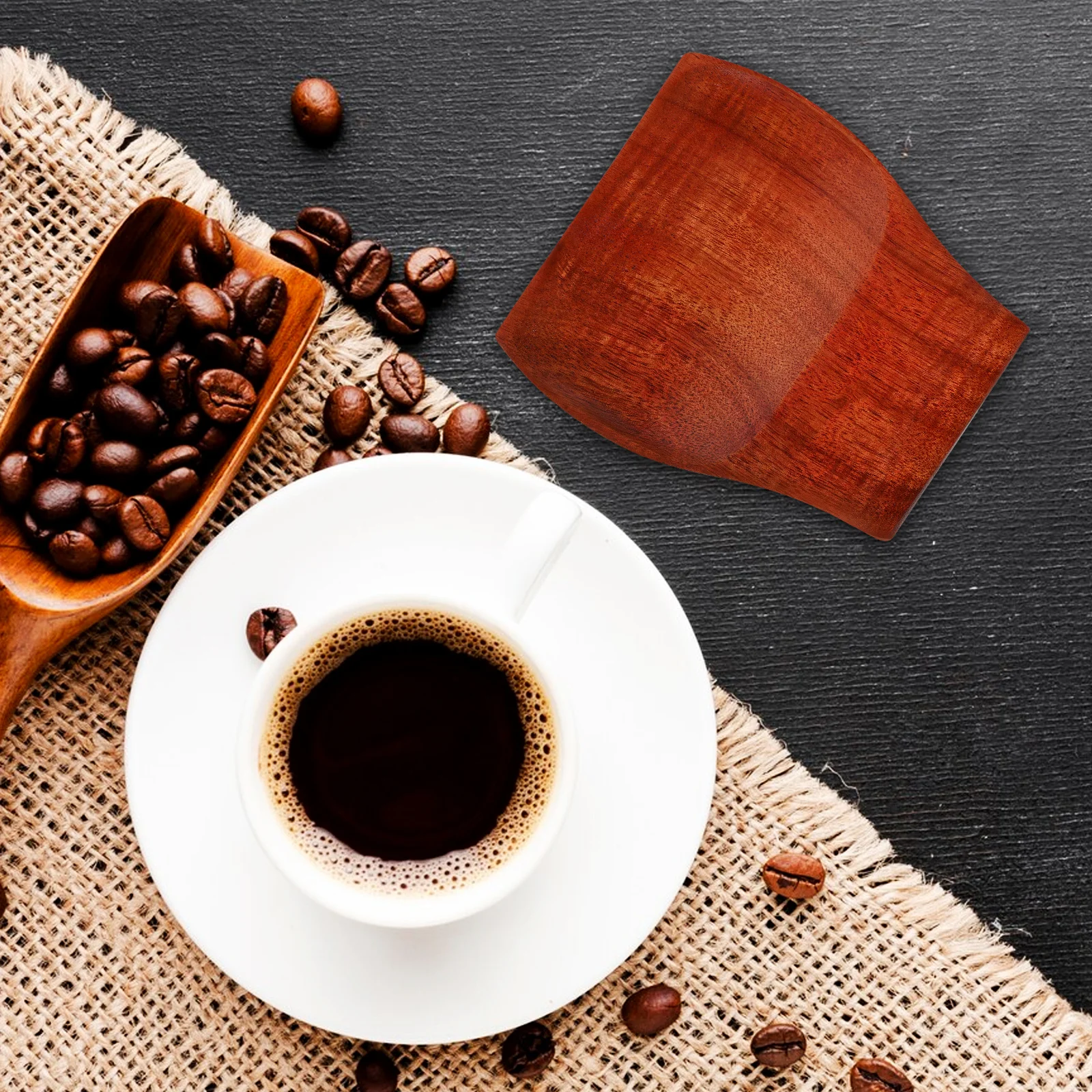 

Wooden Rest Heat Resistant Ladle Holder Scoop Stand For Kitchen Countertop Compact Soup Spoon Rest Smooth Wood Spoon Holder