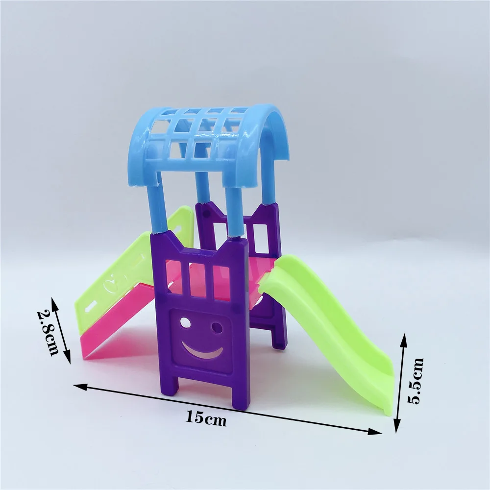 A Family Of 5 Cute Doll House Stroller Swing Slide Accessories Dad Mom Pregnant Dolls With Baby Doll Birthday Gift Kid Toys