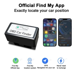 Mini lokalizator GPS do samochodu Lokalizator OBD2 dla Apple Find My ITag Monitor GPS OBD Tracker Pojazd Anti-lost Darmowa aplikacja