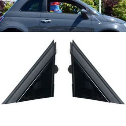 Cubierta de placa triangular de espejo de puerta moldeada para FIAT 500 2012-2019 cubierta de bandera ventana delantera triángulo de pilar A 1SH17KX7AA 1SH16KX7AA