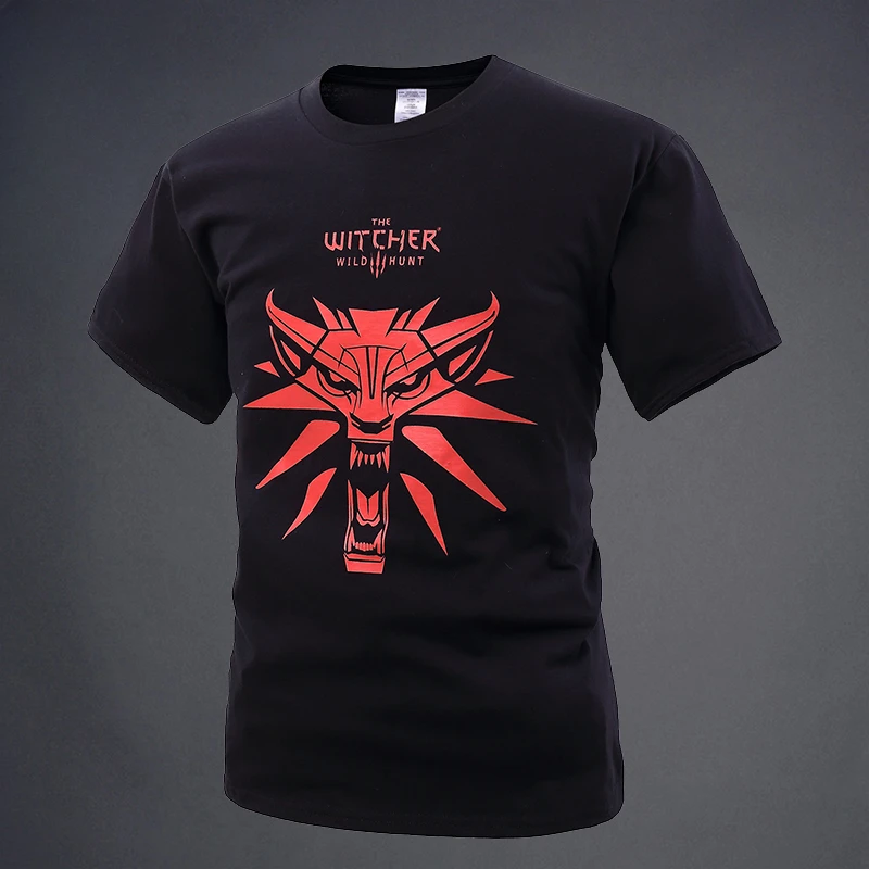 

2025 Fashion Round Neck Wizard Theme Printed Short Sleeve Round Neck Loose T-shirt Men's T-shirt Base Top Streetwear