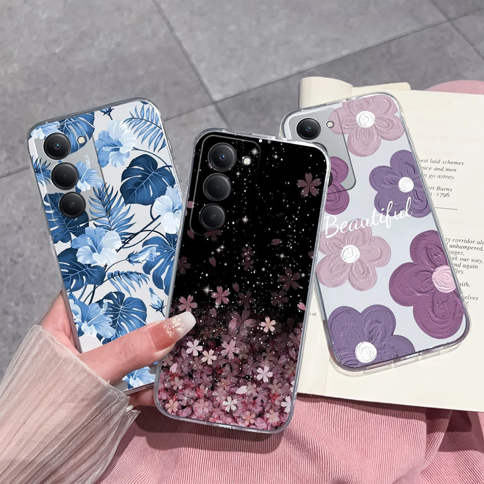 ل Redmi 15 4G 5G غطاء الهاتف مضحك الكرتون نمط لينة سليم بولي TPU شفافة غطاء من السيليكون ل Redmi15 خفيفة الوزن قذيفة كابا