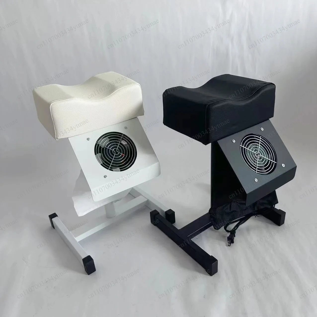 Nail Salon Pedicure Stool Built‑in Vacuum Cleaner, Lift‑up Portable Manicure Working Chair