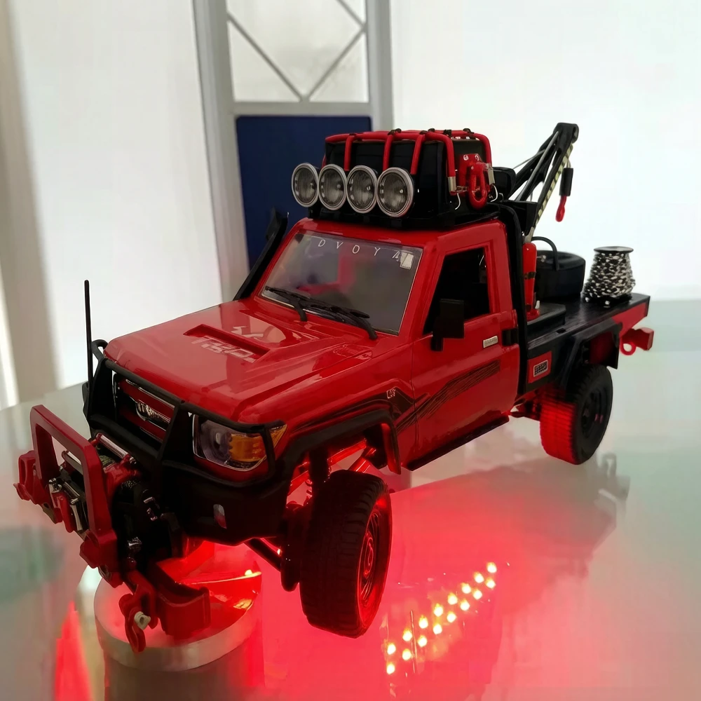 24 LEDs Chassis Light Aluminum RC LED Strip Compatible with 1/10 1/8 HSP HPI Redcat Traxxas RC Car Crawler Buggy Upgrades Parts
