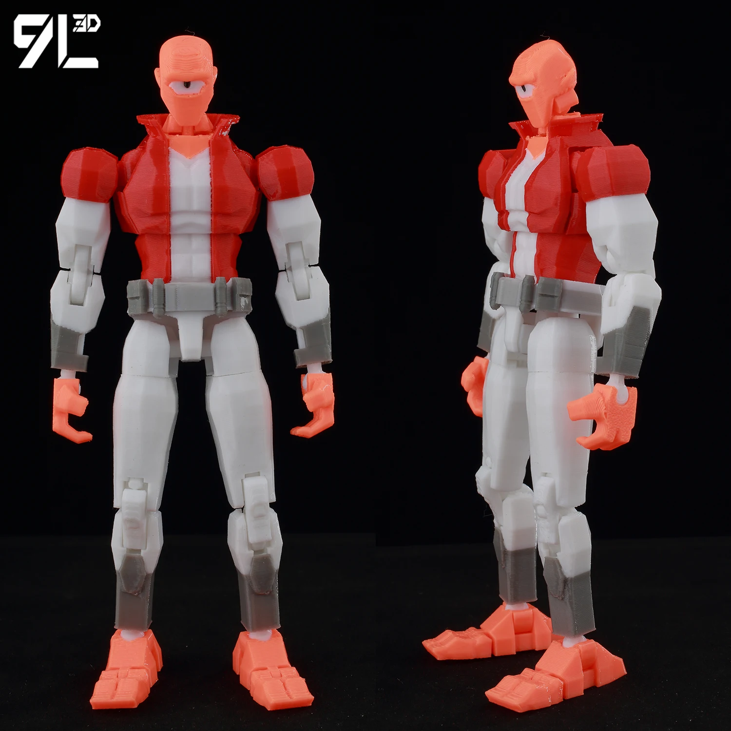 

9L3D Ct Toy Birthday Gifts for Anime Fans Lucky13 3D Printed Action Figure Multi Jointed Robot Toy with Storage Box Desk Decor