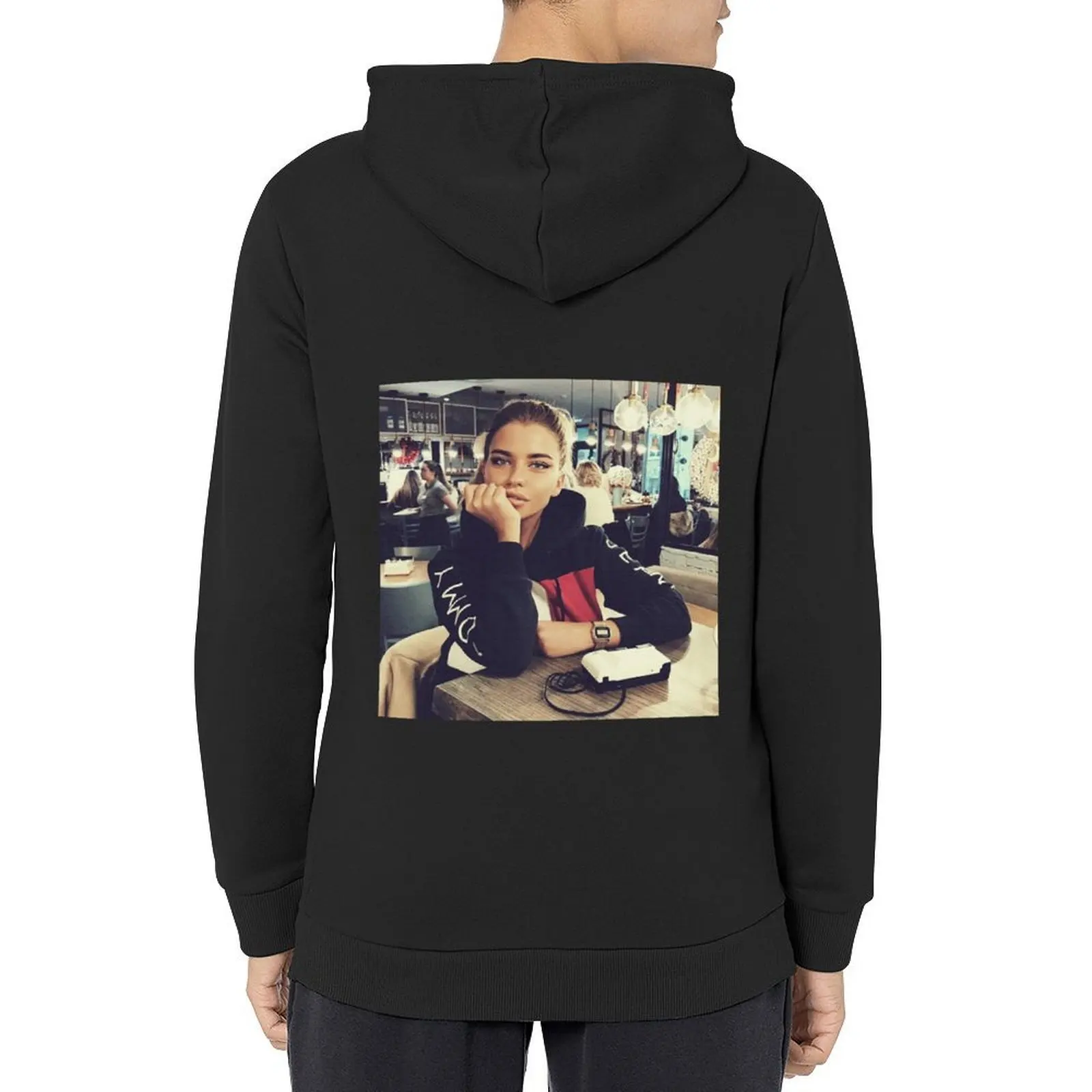 

Adriana Lima Hoodie blouse men's clothing mens designer clothes men clothing hoodie men