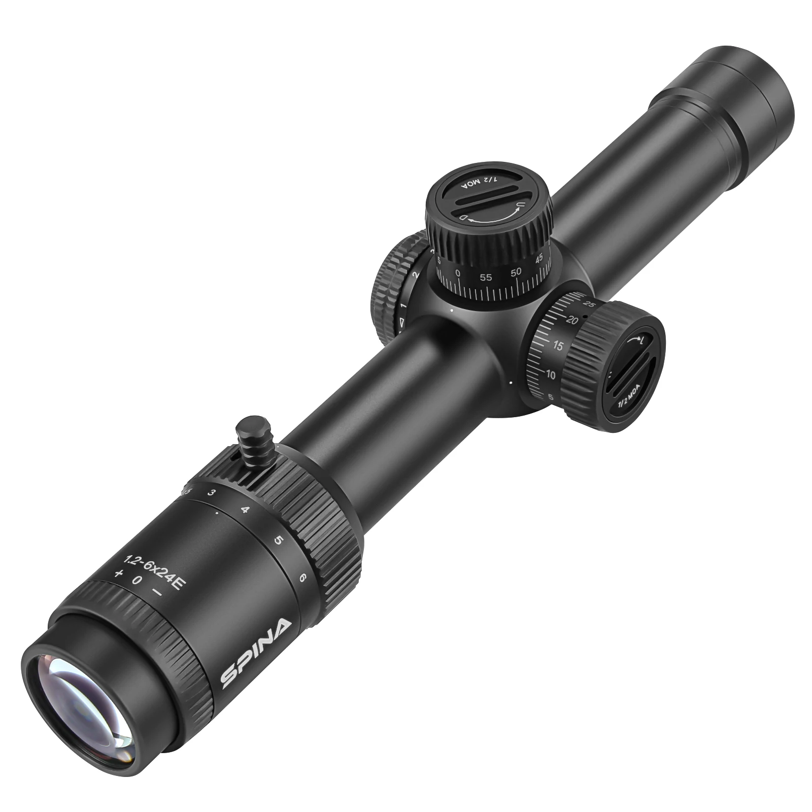 Imagem -02 - Spina Óptica Lpvo 1.26x24 Ffp Sfp Luneta Short Dot Mid Dot de Caça de Dupla Finalidade Red Dot Cqb Pcp Carabina ar Riflescope. 223 Ar15. 308