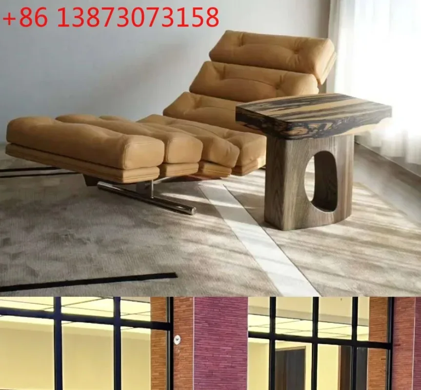 Italian creative high-end recliner home villa luxury home leisure single sofa