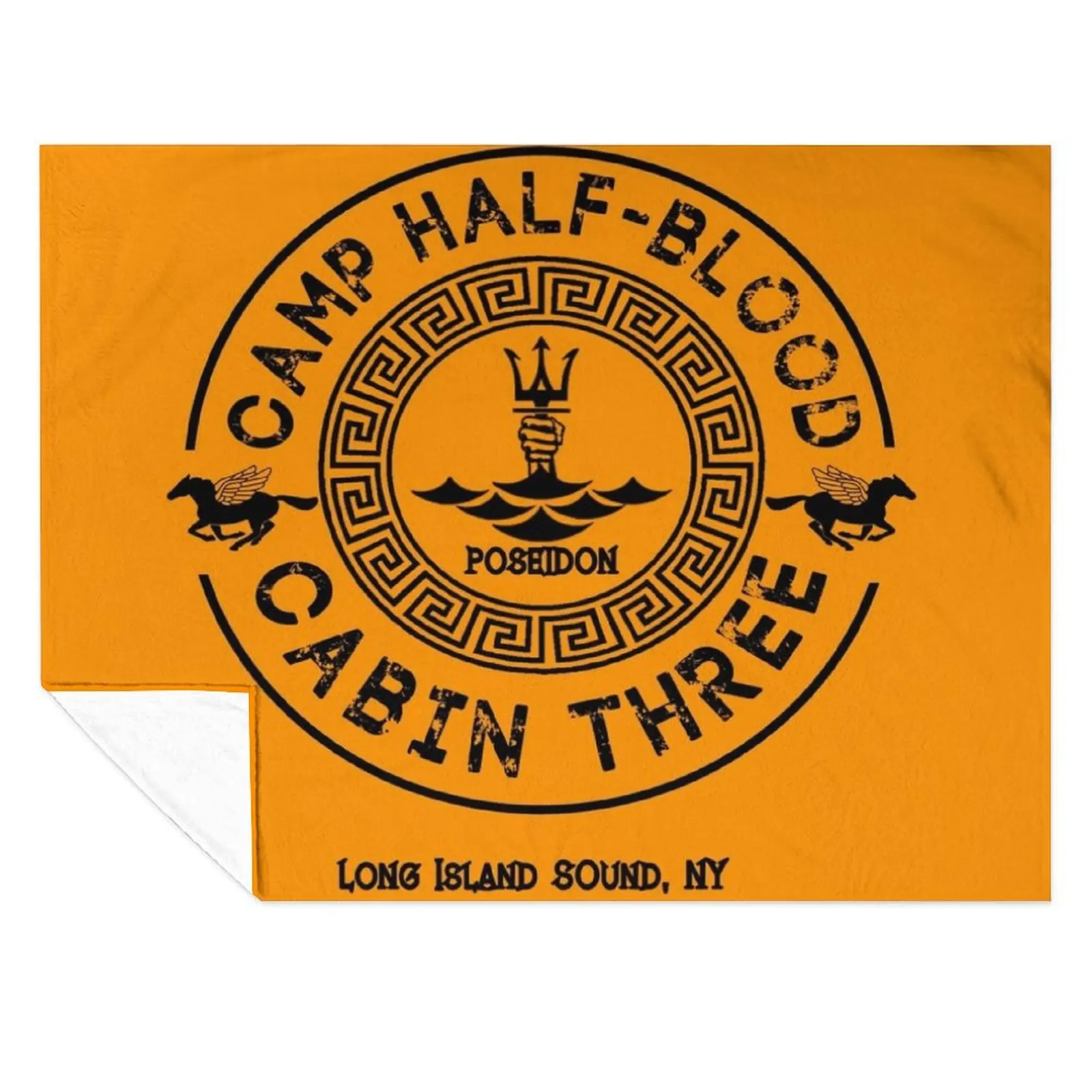 

Percy Jackson - Camp Half-Blood - Cabin Three - Poseidon Throw Blanket Soft Beds Bed valentine gift ideas Sofas Blankets