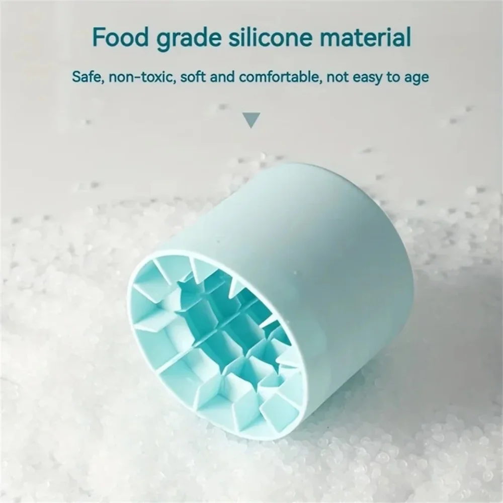Ice Storage Box Food-Grade Silicone Cylinder Ice Lattice Ice Making Mold Household Kneading Music Ice Bucket Ice Cup Quick Freez
