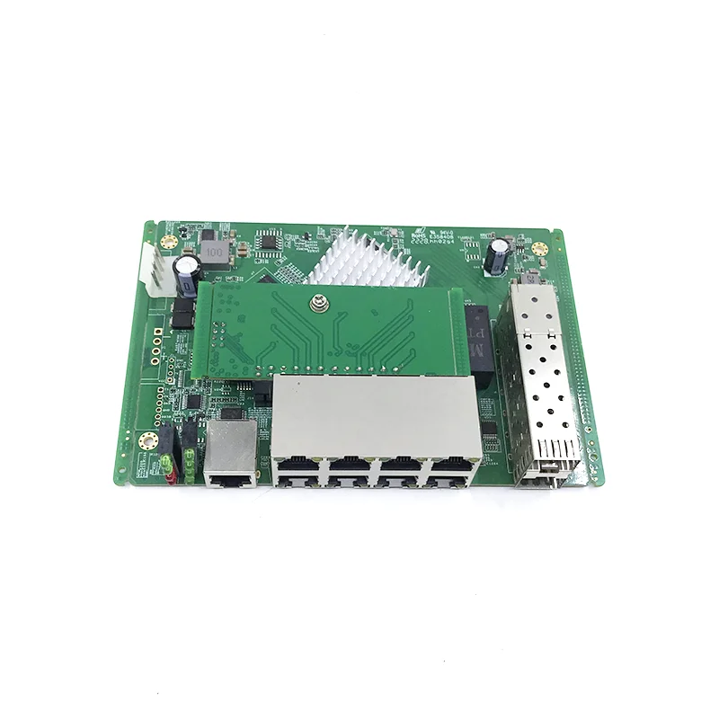 Zarządzanie IP 8-portowy moduł przełącznika włącznik Ethernet PoE 10/100/1000 Mb/s z 2 gigabitowymi przełącznik gigabitowy slotów SFP